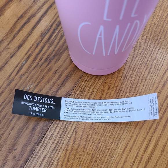 👀50% OFF🥤☕️NWT‼️Rae Dunn "Eye Candy" 17oz Stainless Steel Insulated Tumbler - Picture 6 of 7